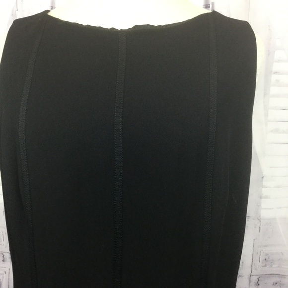 Anne Klein Dress Black Sleeveless Fit & Flare 14 - Picture 2 of 8